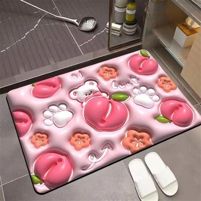 3D printing Diatom Mud Soft Bathroom Mat