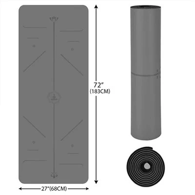New upgrade yoga mat PU + Natural rubber
