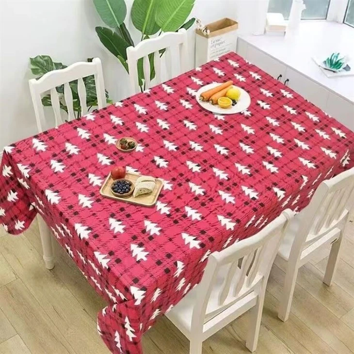 Upgraded Waterproof Polyester Linen Printed Tablecloth Upgraded Waterproof Polyester Linen Printed Tablecloth