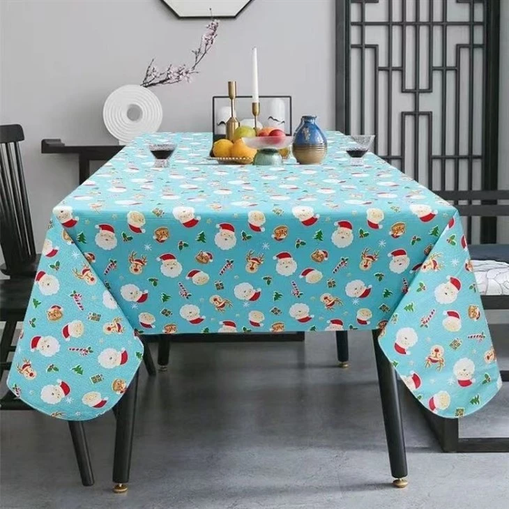 Upgraded Waterproof Polyester Linen Printed Tablecloth Upgraded Waterproof Polyester Linen Printed Tablecloth