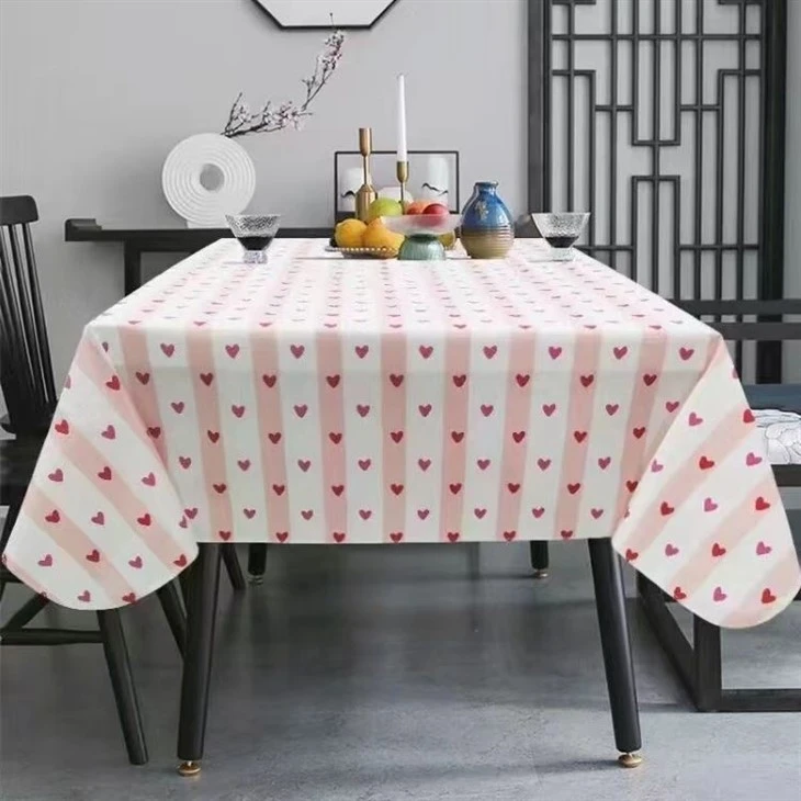 Upgraded Waterproof Polyester Linen Printed Tablecloth Upgraded Waterproof Polyester Linen Printed Tablecloth