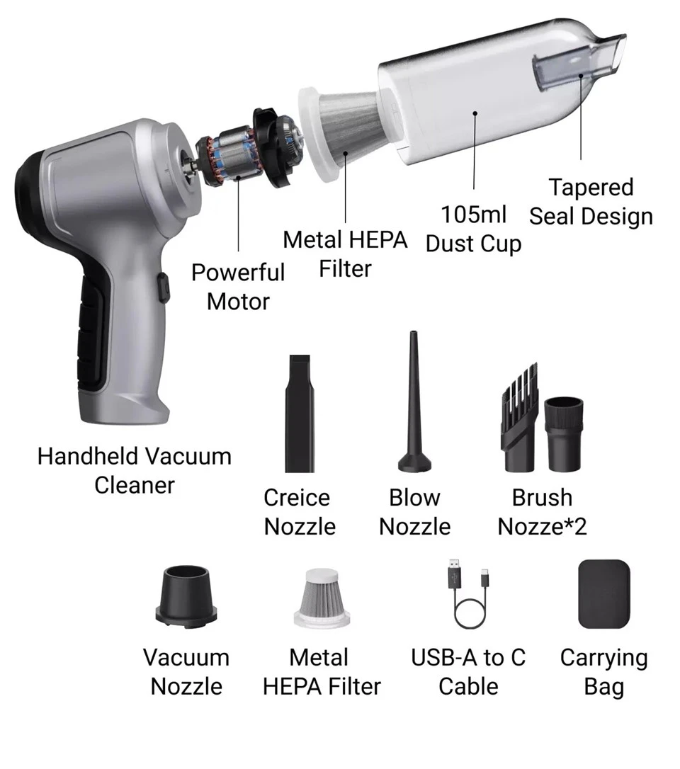 KM# 001 4 in 1 Cordless Handheld Vacuum Cleaner For Car Home Pet KM# 001 4 in 1 Cordless Handheld Vacuum Cleaner For Car Home Pet